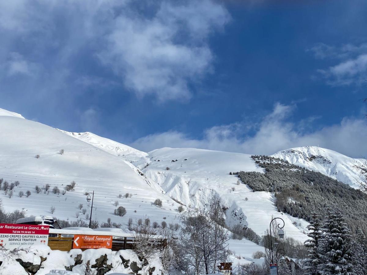 Logement 4/6 Personnes A La Montagne Avec Piscine Apartment Saint-Sorlin-d'Arves ภายนอก รูปภาพ